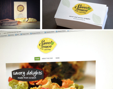 Sweet Lemon Catering marketing layout